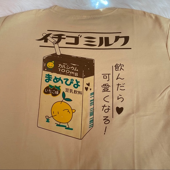 Japanese Milk Box Tee (Tan Brown) - Picture 3 of 4